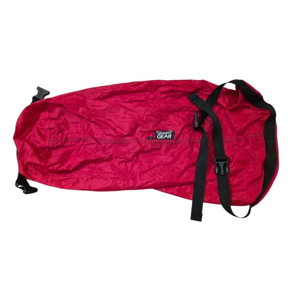 Granite Gear Roll-down Top Double Buckle Stuff Sack Red Large Bag Nylon Outdoor